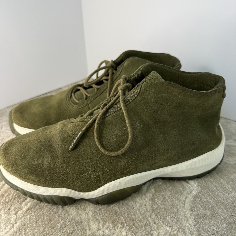 Nike Air Jordan Women's‎ 8.5 Future Olive Green Canvas Shoes  Soft AR0726-300